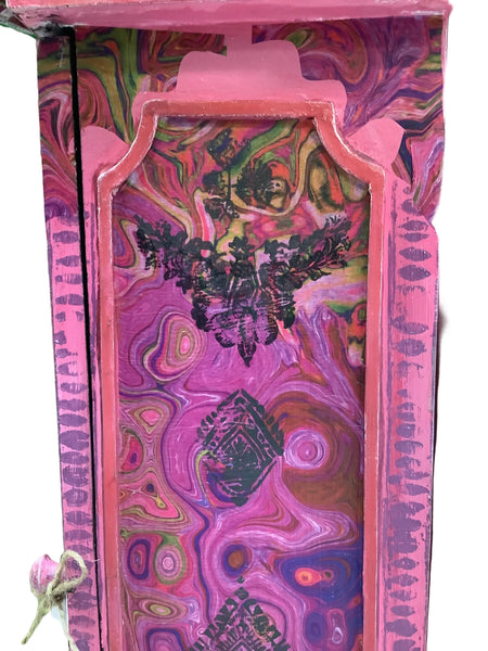 Small Pink Trinket Cabinet- Painted by Tabitha St Germain