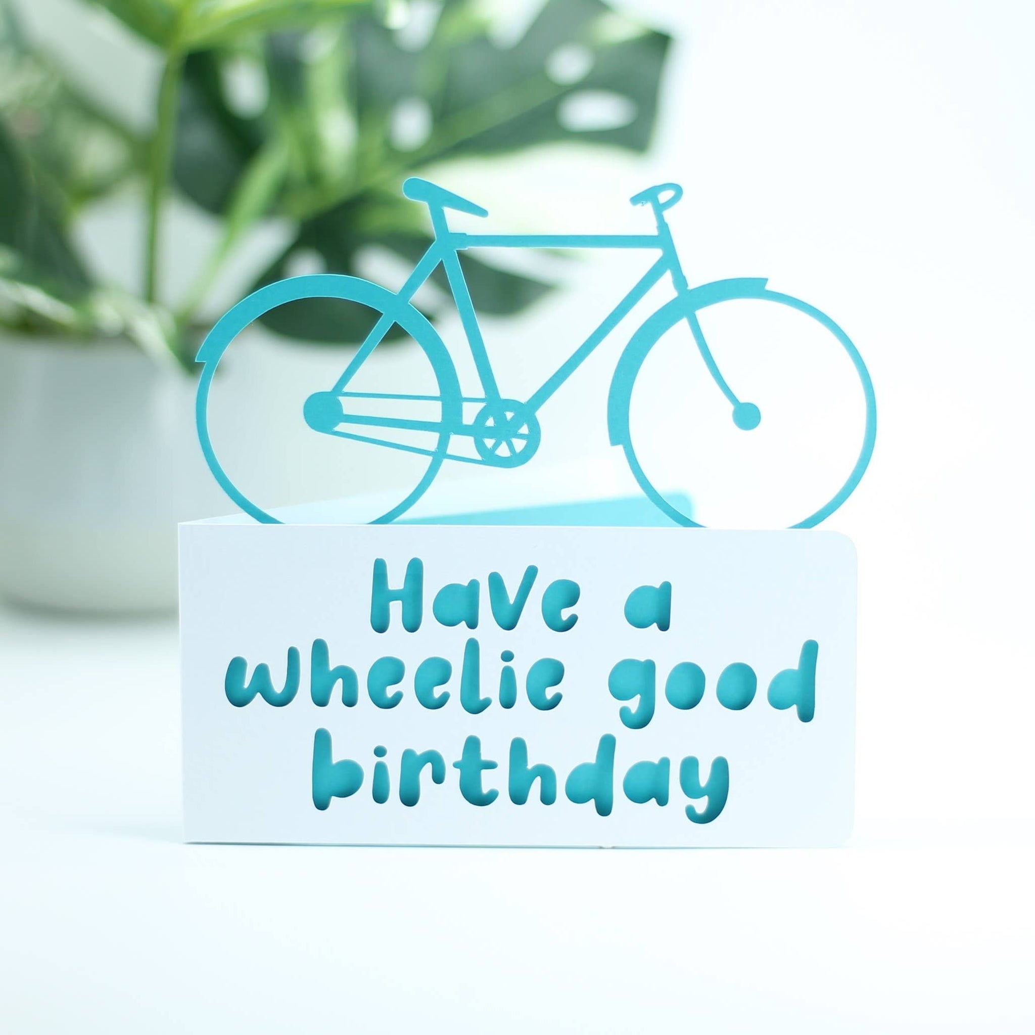 Have a wheelie good birthday: Blue