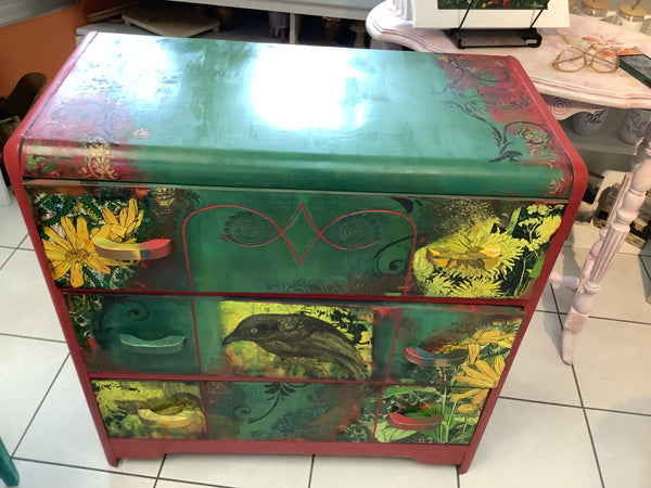 The Crow Dresser - Painted by Tabitha St Germain