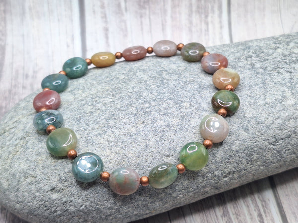 Bracelet - Fancy Jasper with Antique Copper Accents