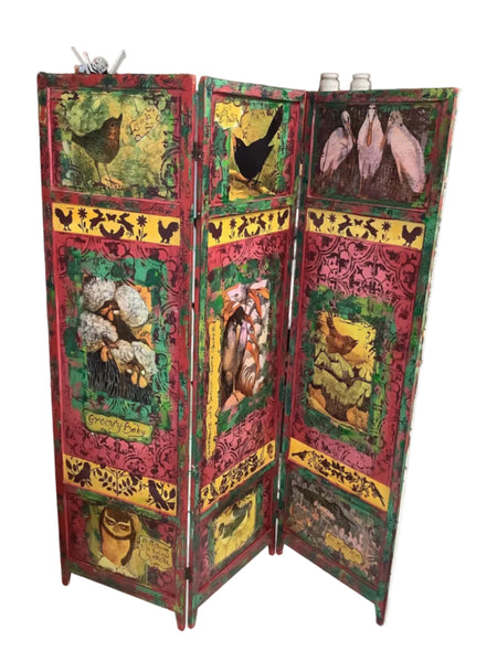 Bird screen - Painted by Tabitha St Germain
