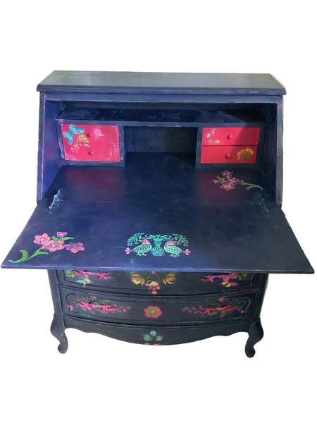 Am I Blue Writing Desk -  Painted by Tabitha St Germain