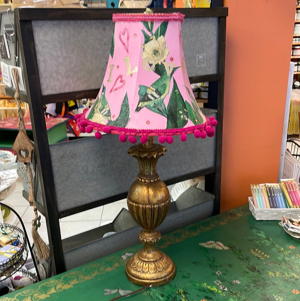Love Bird Lamp - Painted by Tabitha