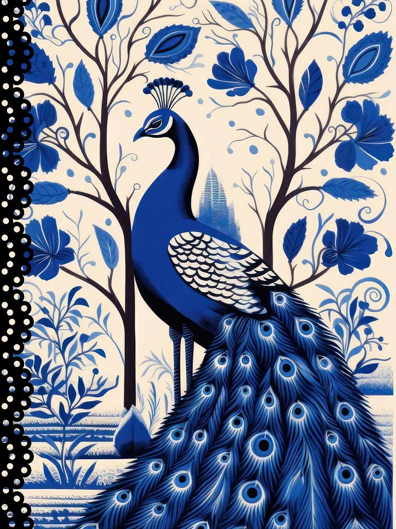 Blue Peacock - Made By Marley Decoupage Paper