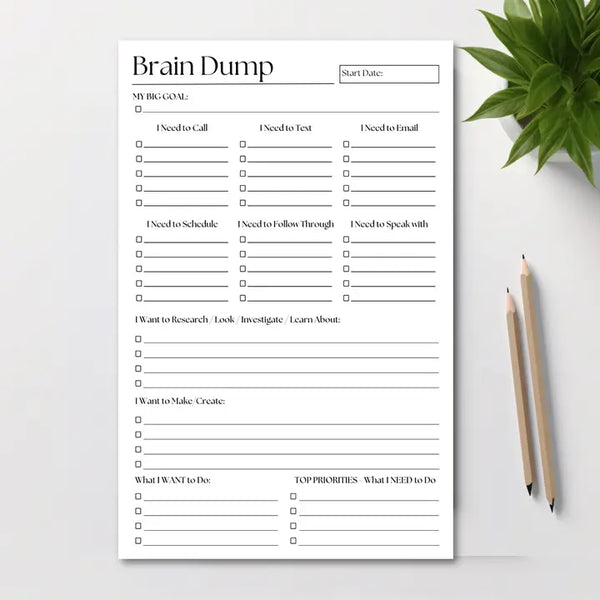 Brain Dump Notepad