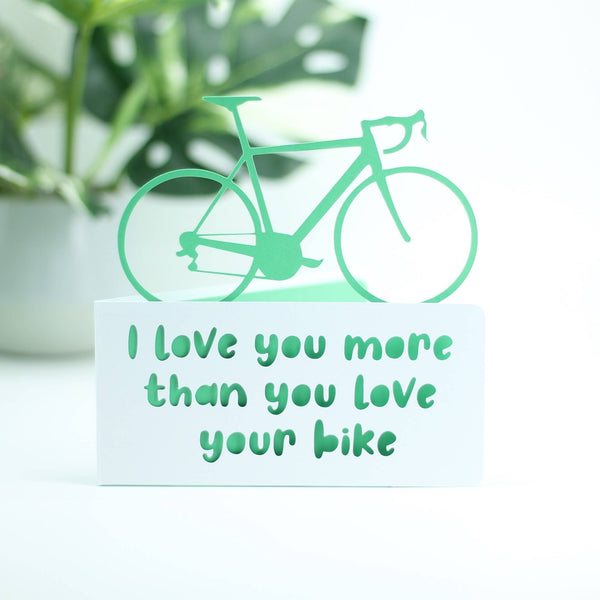 I love you more than you love your bike: Blue