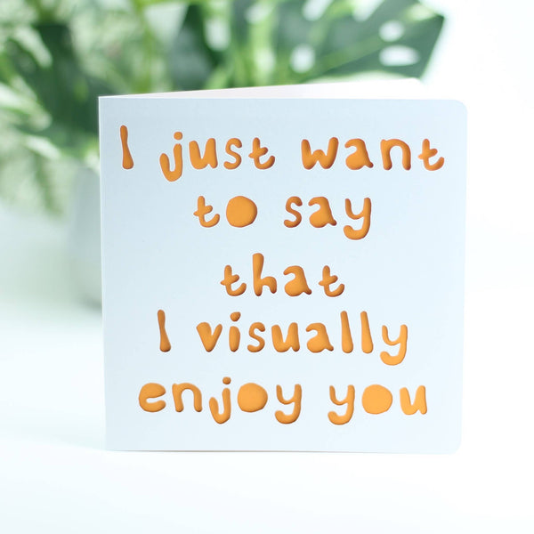I just want to say that I visually enjoy you....: Pink