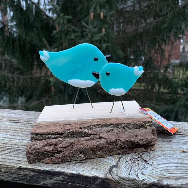 Double Bird on Wood