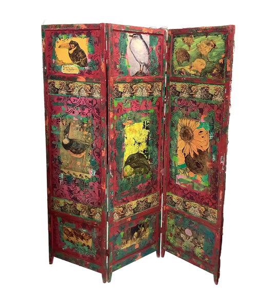 Bird screen - Painted by Tabitha St Germain
