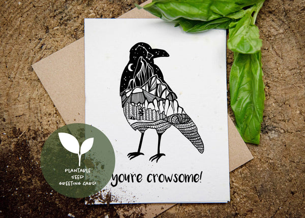 You're Awesome; Plantable Seed Greeting Card: Wildflower Seed