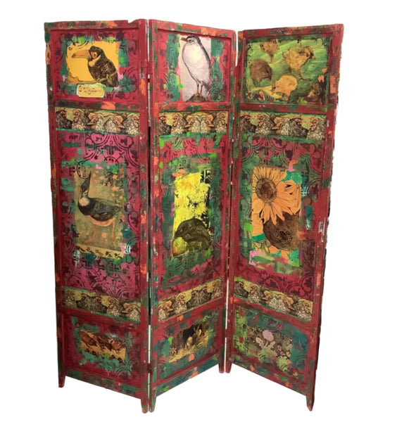 Bird screen - Painted by Tabitha St Germain