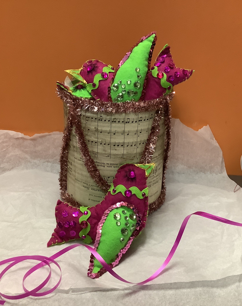 Birds on a Drum Ornaments - Pack of 3