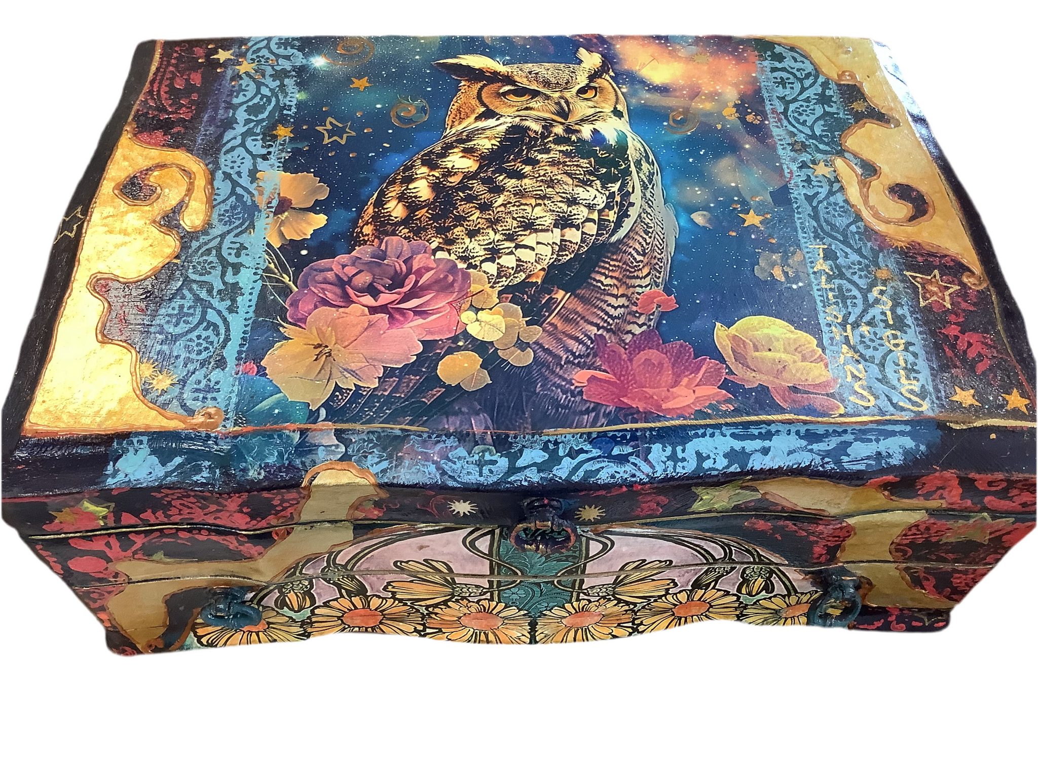 Owl Jewlery Box - Painted by Tabitha St Germain