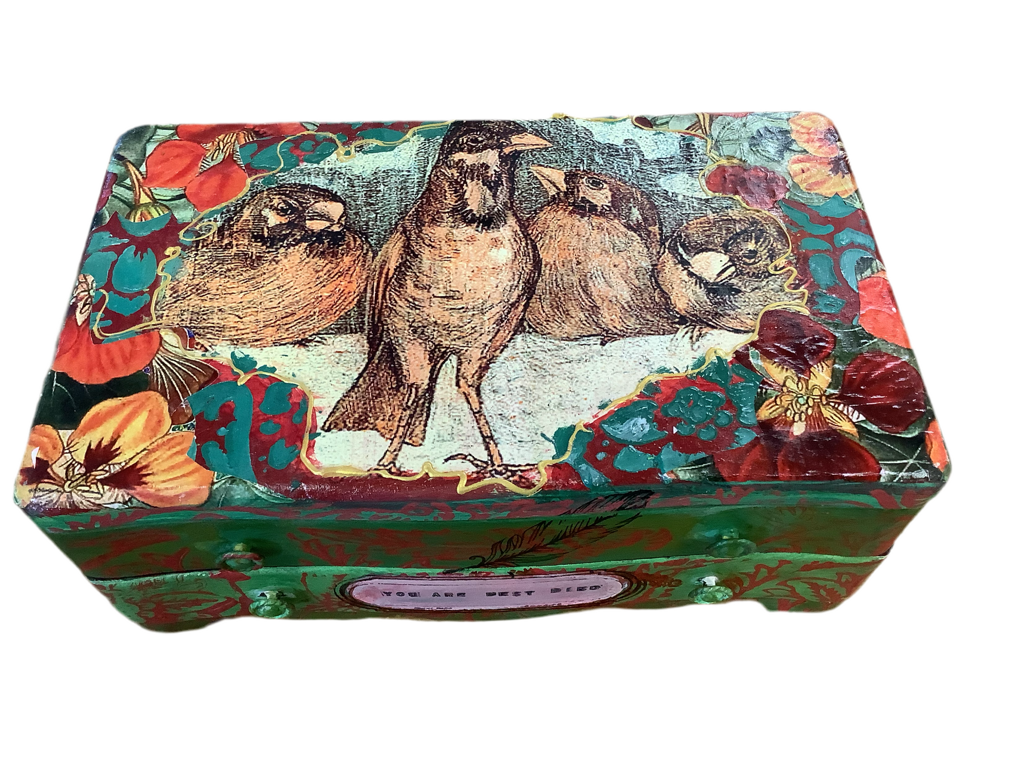 Birds Jewlery Box - Painted by Tabitha St Germain