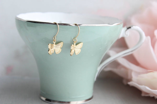 Earrings - Little Butterfly - Silver Rhodium