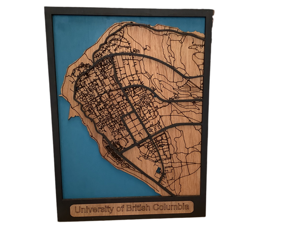 City Maps - Laser Cut Wood Maps