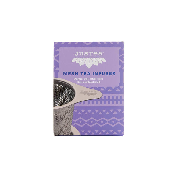 Tea Infuser with Dual-Use Coaster Lid - Tea Steeper Strainer