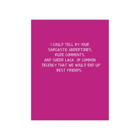 Best Friends Greeting Card