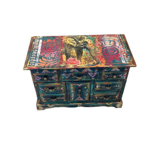 Elephant Music Box - Painted by Tabitha St Germain