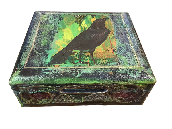 Crow Jewlery Box - Painted by Tabitha St Germain