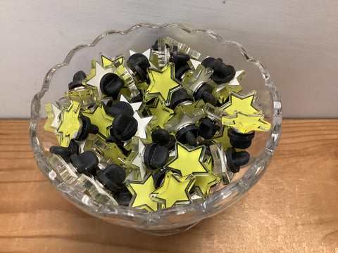 Yellow Star Pins  -Muckabout