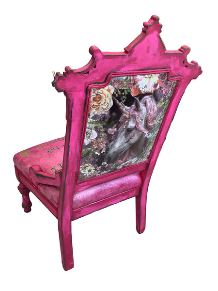 Unicorn Chair - Painted by Tabitha St Germain