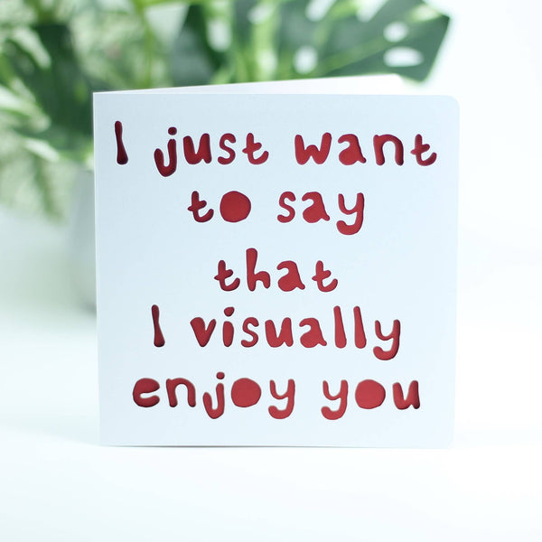 I just want to say that I visually enjoy you....: Pink