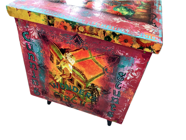 The Circus Girl Trunk Painted by Tabitha St Germain