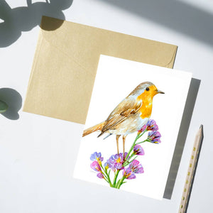 Card - Robin Print