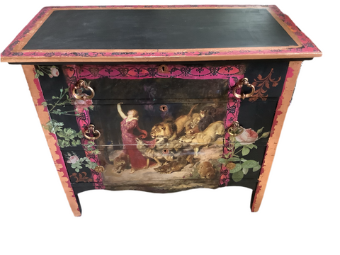 Dresser - The Lions Lady - Painted by Tabitha St Germain