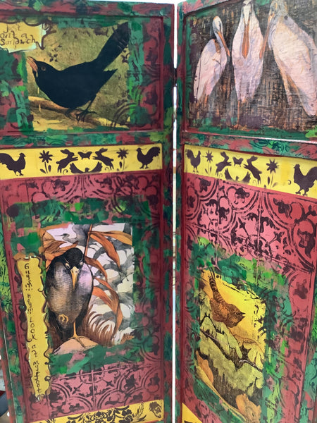 Bird screen - Painted by Tabitha St Germain