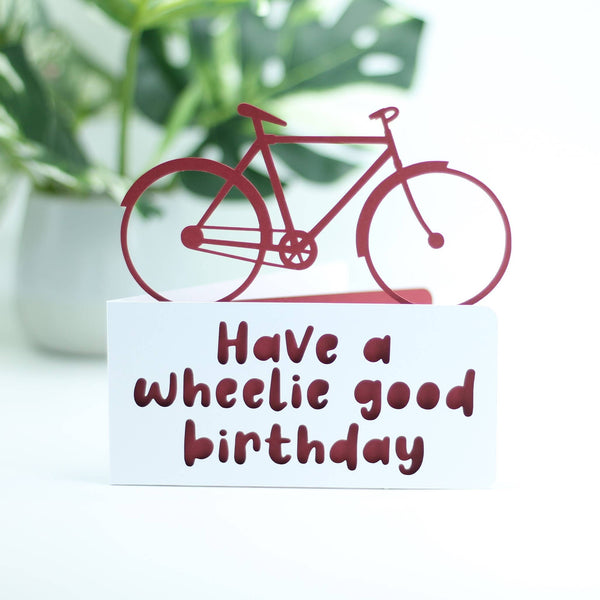 Have a wheelie good birthday: Blue