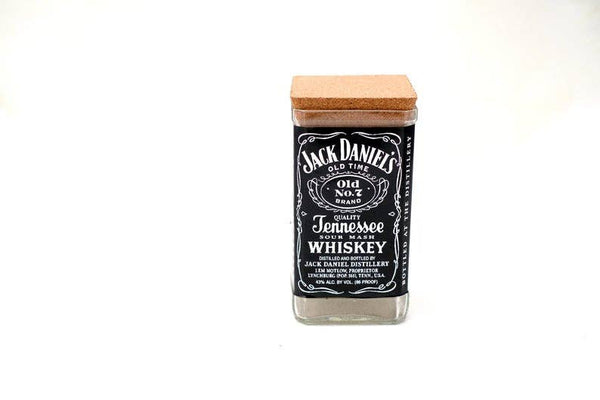Jack Daniels Whiskey Bottle Stash Storage Jars with Cork Lid