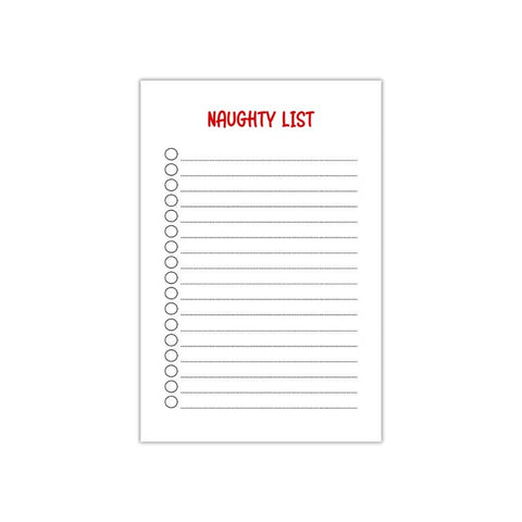"Naughty List" Notepad
