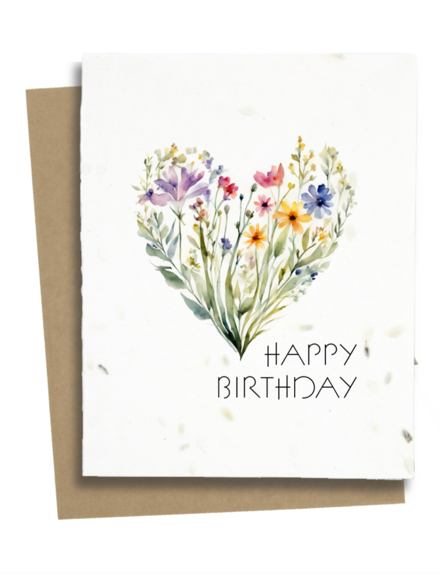 Happy Birthday Wildflower Card: Wildflower