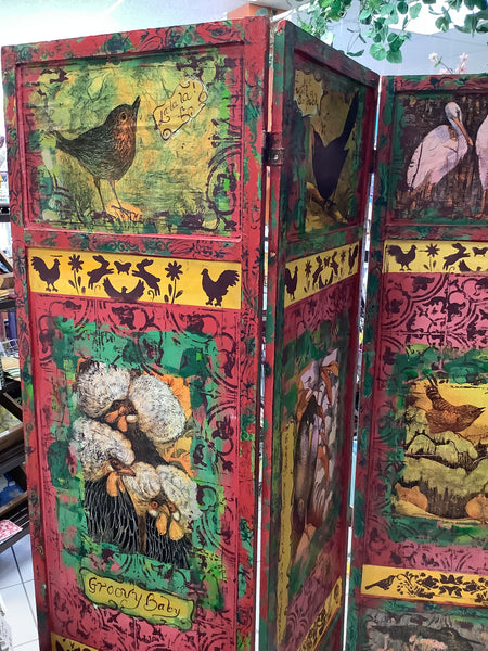 Bird screen - Painted by Tabitha St Germain