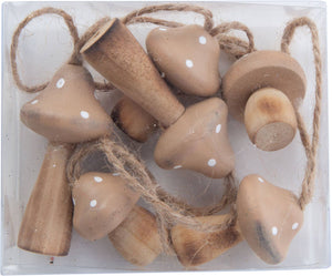 Wood Mushrooms  Garland