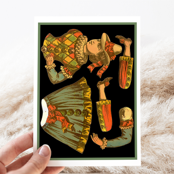 Greeting Card - Vintage Paper - Cheerful Whimsies