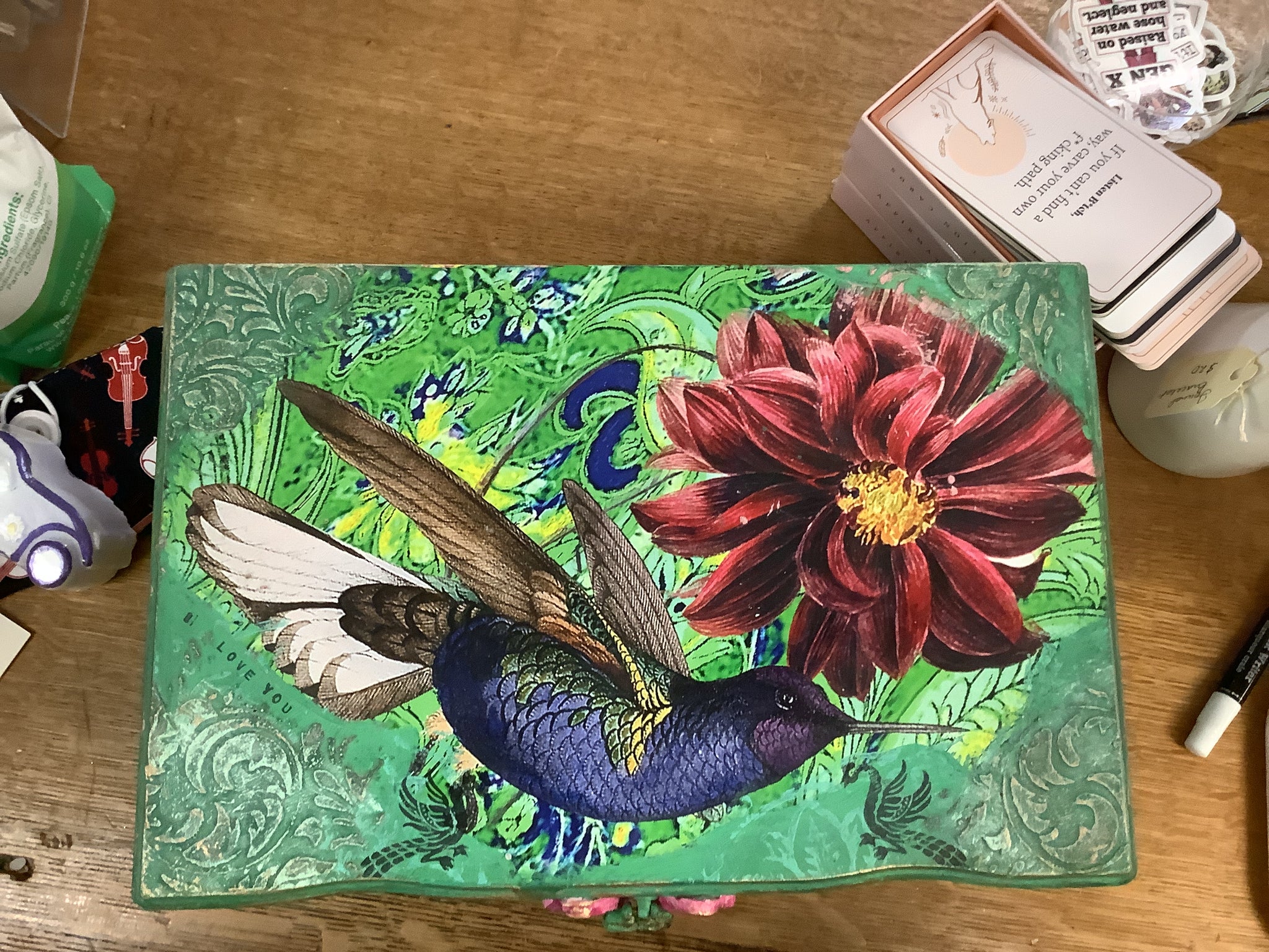 Vintage Jewelry Box - painted by Tabitha St Germain