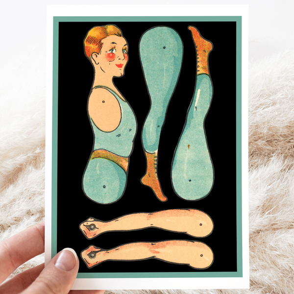 Greeting Card - Vintage Paper - Cheerful Whimsies
