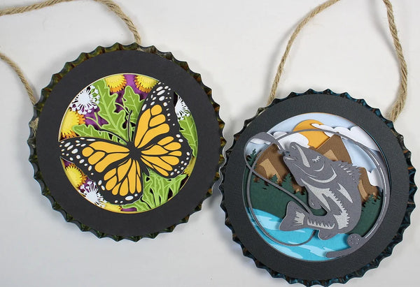 Bottle Cap Frames - Pamdomonium Studio