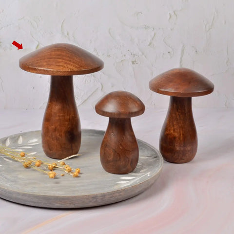 Alora Wooden Mushroom Large