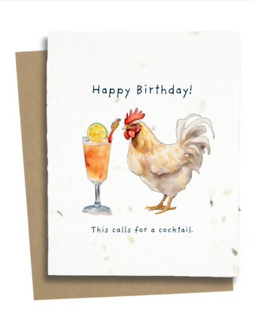 Funny Cocktail Card: Wildflower