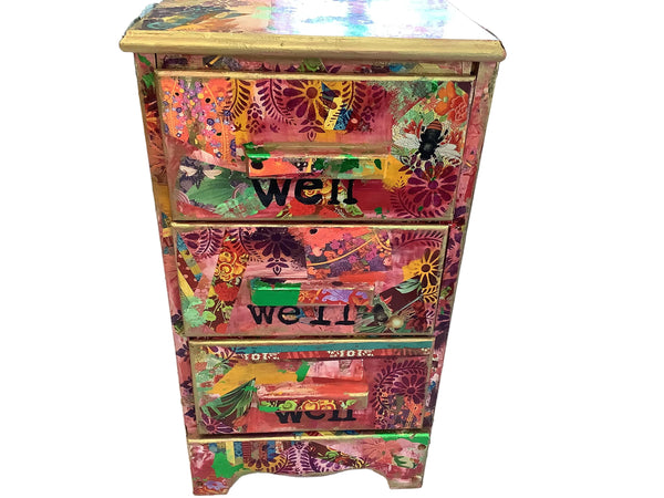 Bee Well  Side Table - Painted by Tabitha St Germain