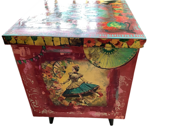 The Circus Girl Trunk Painted by Tabitha St Germain