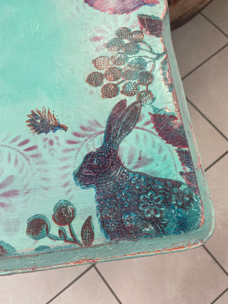 Rabbit Side Table - Painted by Tabitha St Germain