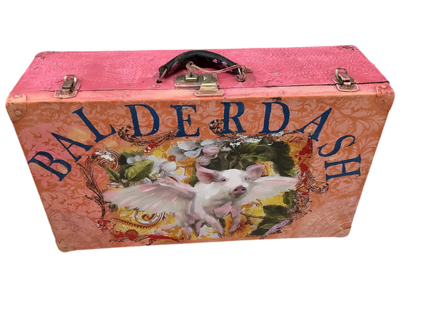 Balderdash Suitcase - Painted by Tabitha St Germain