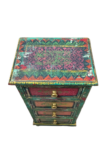 Patterned 4 Drawer Dresser - Painted by Tabitha St Germain