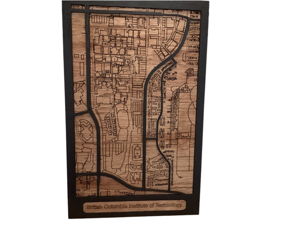 City Maps - Laser Cut Wood Maps