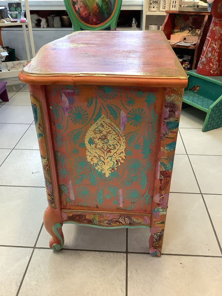 Orange Small Dresser - Painted by Tabitha St Germain